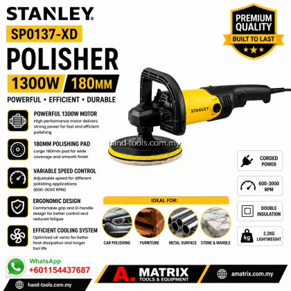 Stanley SP0137-XD Polisher  Corded 1300w 180mm